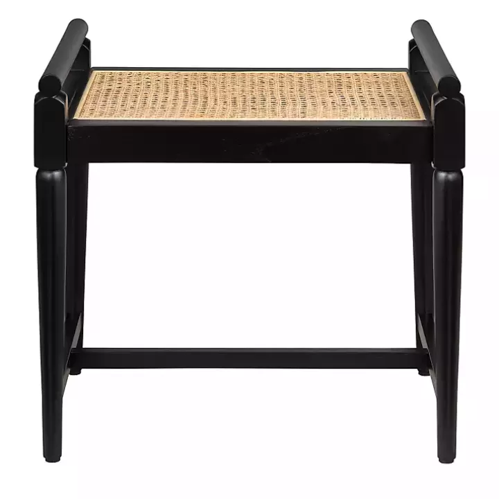 Best Wood and Rattan Boho Bench Benches & Ottomans