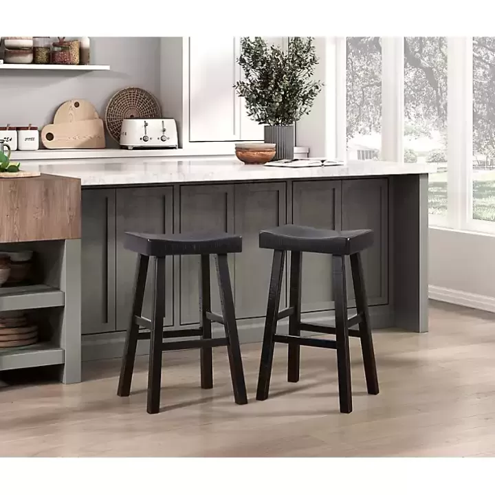 Cheap Wood Bar Stools, Set of 2 Bar Stools & Counter Height Stools