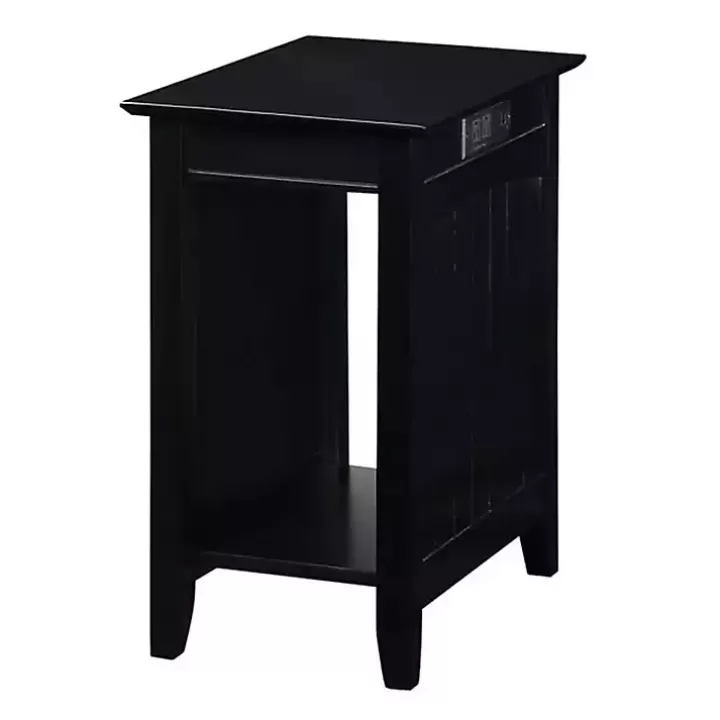 Hot Wood Charging Open Accent Table Accent & End Tables