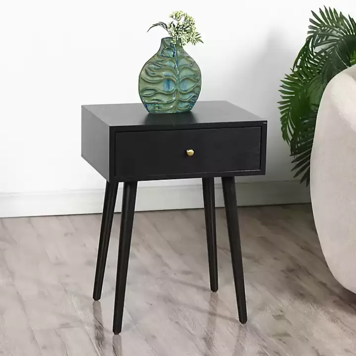 Cheap Wood 1-Drawer Arthur Accent Table Accent & End Tables