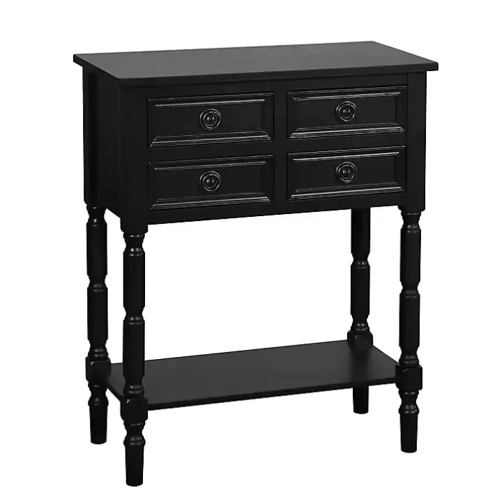 Discount Wood 4-Drawer Barrett Console Table Console Tables