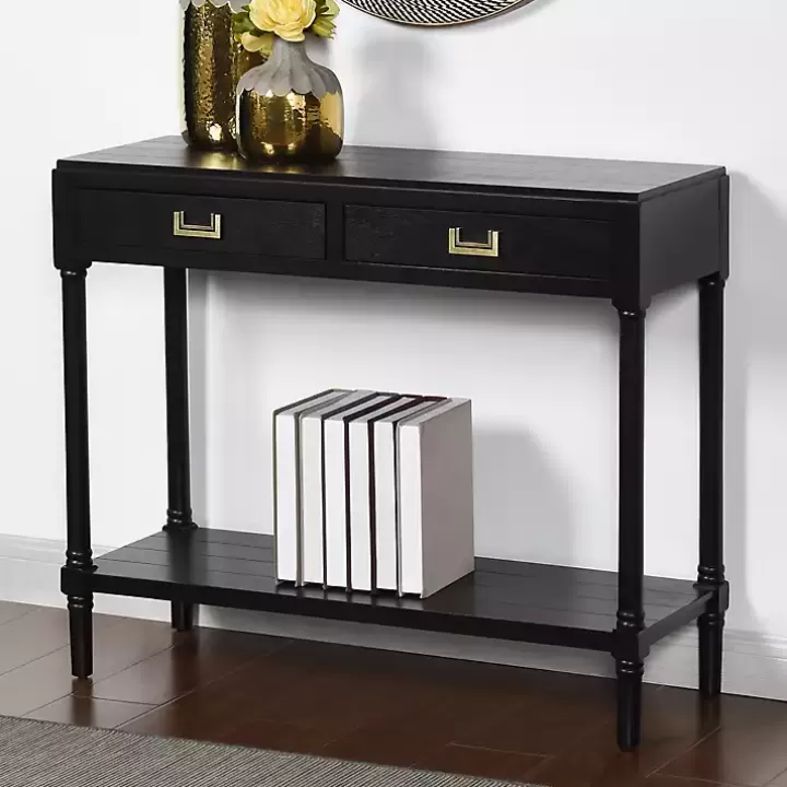 Flash Sale Wood 2-Drawer Layla Console Table Console Tables