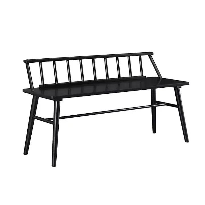 Best Sale Wood Low Back Spindle Bench Benches & Ottomans