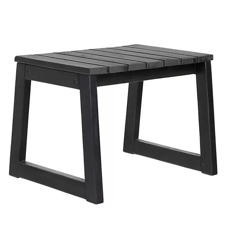 Discount Wood Slatted Box Leg Outdoor Side Table Outdoor Tables