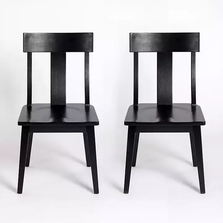 Best Sale Wood T-Back Dining Chairs, Set of 2 Dining Chairs