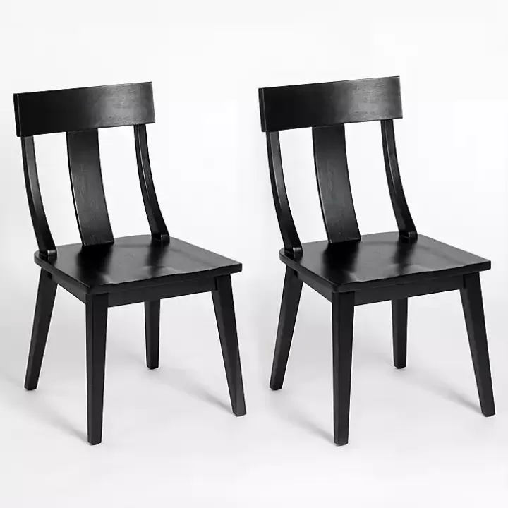 Best Sale Wood T-Back Dining Chairs, Set of 2 Dining Chairs