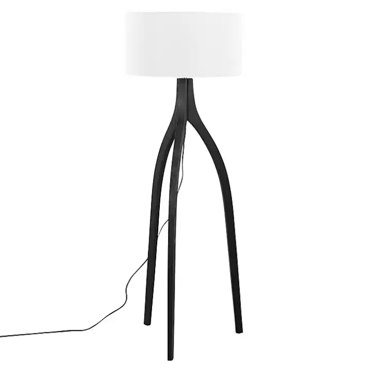 Discount Wood Wishbone Floor Lamp Floor Lamps