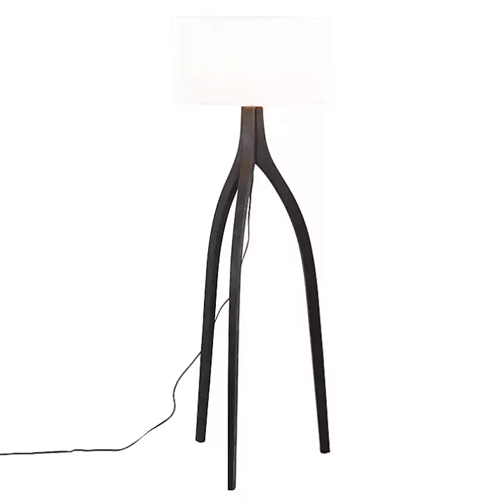 Discount Wood Wishbone Floor Lamp Floor Lamps