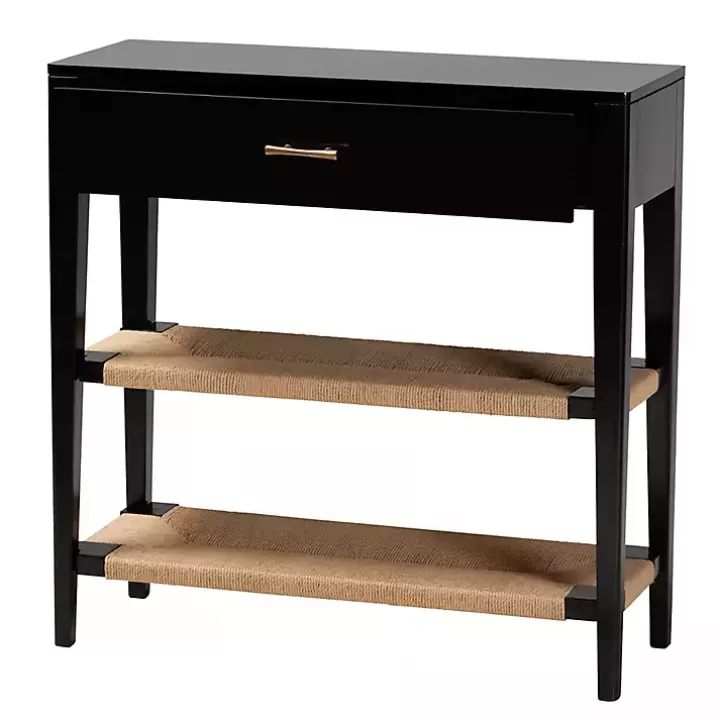 Fashion Wood Woven Shelves Console Table Console Tables