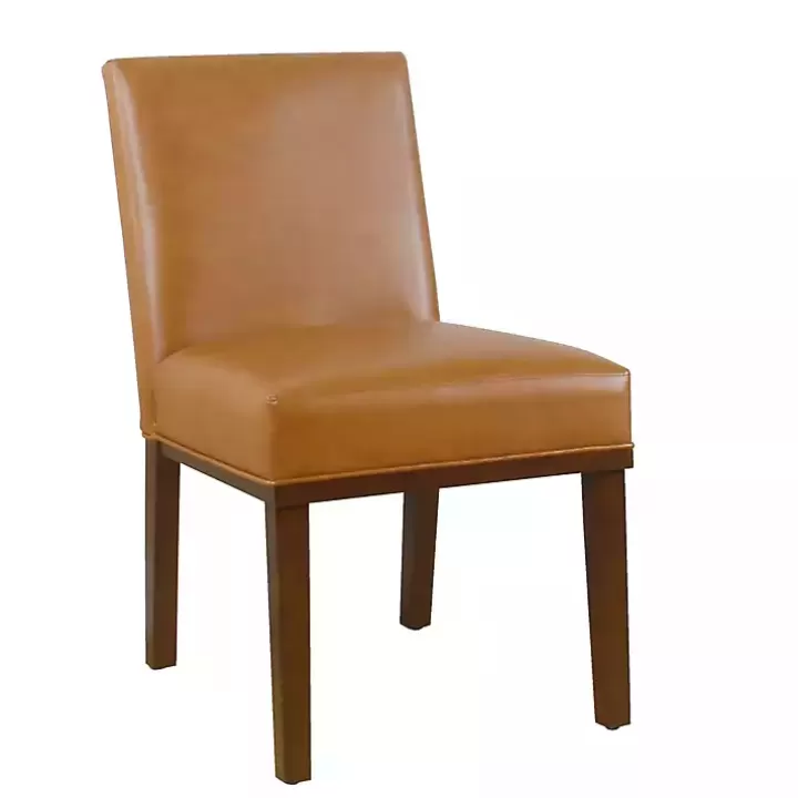 Sale Blair Carmel Leather Dining Chair Dining Chairs