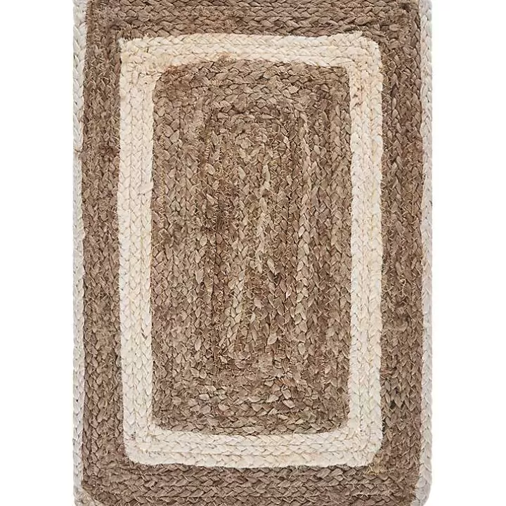 Fashion Bleached Border Jute Placemats Table Linens