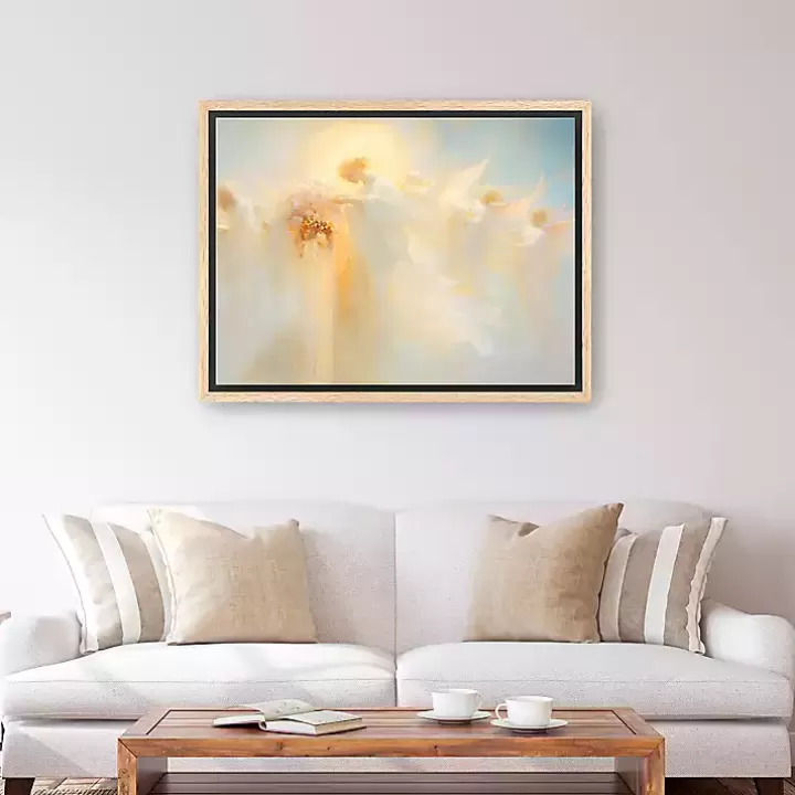 Online Blessings From on High Framed Canvas Print, 32x42 Canvas Art