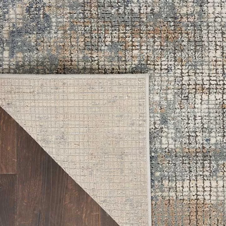 Shop Blue and Beige Tally Textured Area Rug, 3x5 Area Rugs