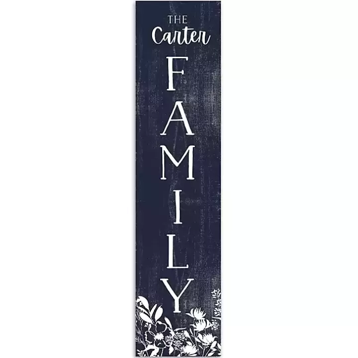 Shop and White Floral Personalized Porch Board Garden Decor