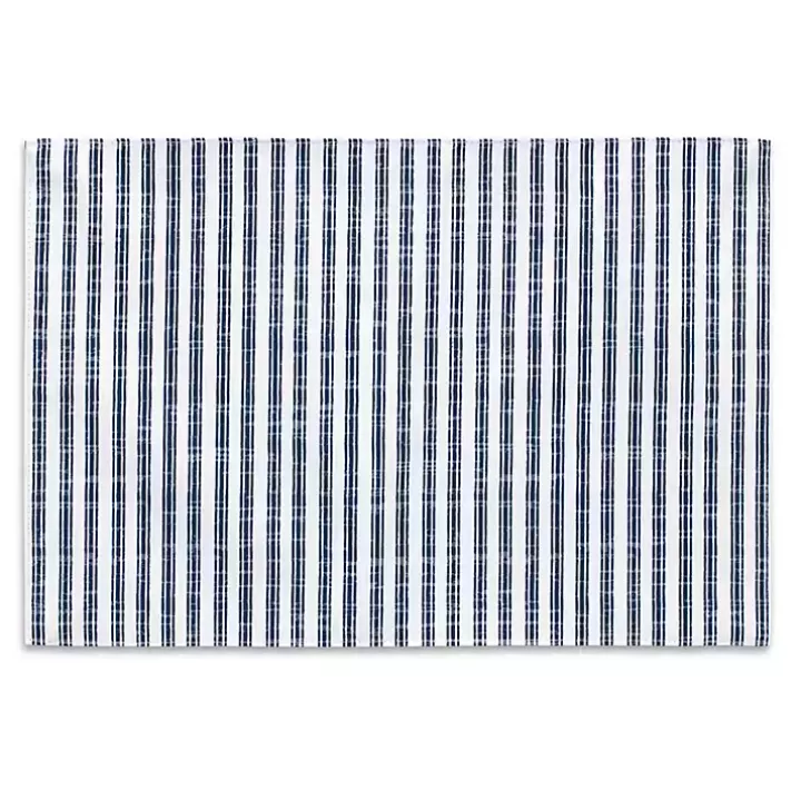 Outlet Blue and White Striped 4-pc. Placemat Set Table Linens