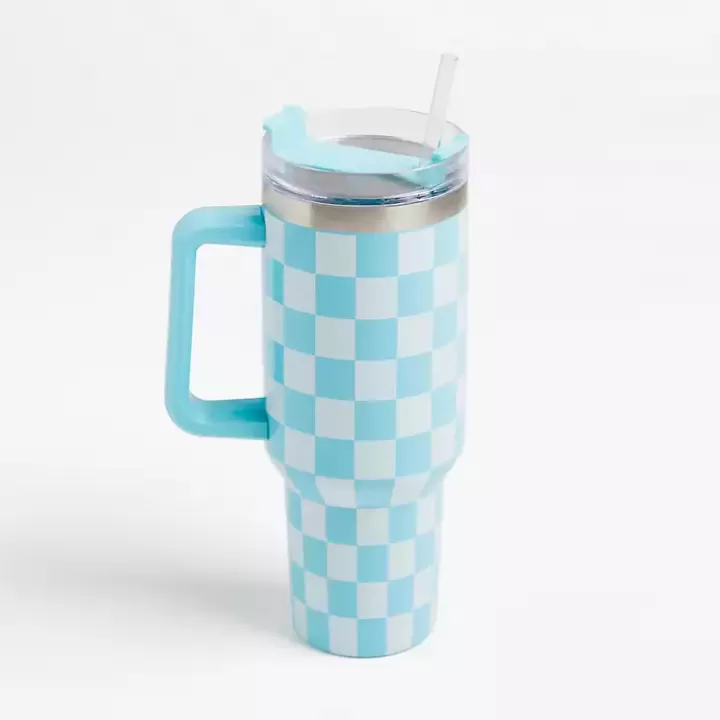 Cheap Checkered Otto 40 oz. Insulated Tumbler Glassware & Drinkware