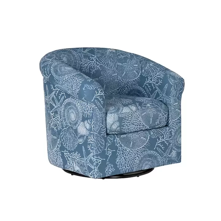 Cheap Coastal Bonnie Swivel Accent Chair Accent Chairs