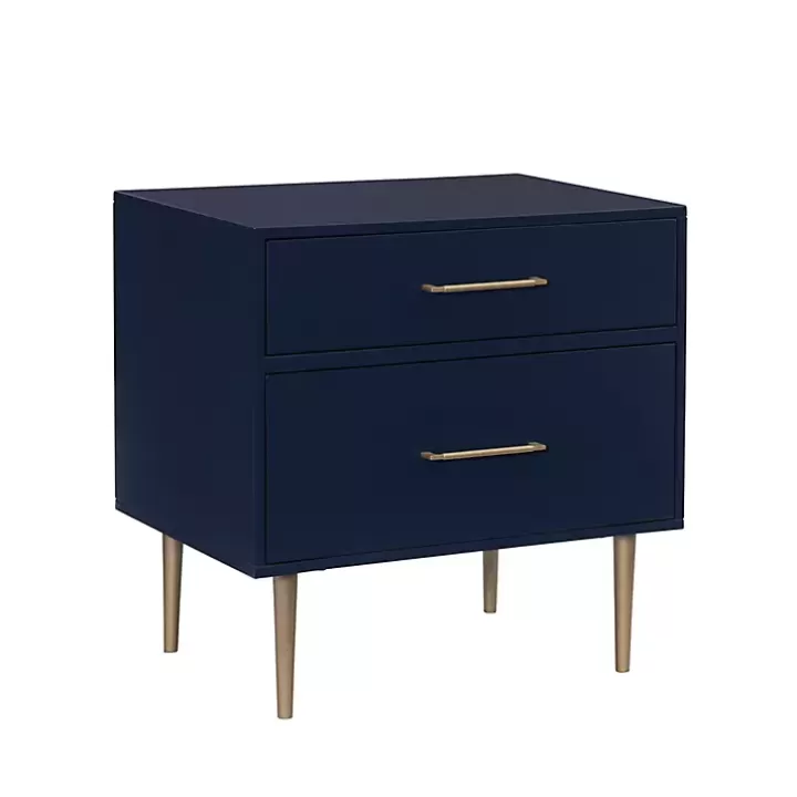 Best 2-Drawer Nightstand with Gold Hardware Nightstands