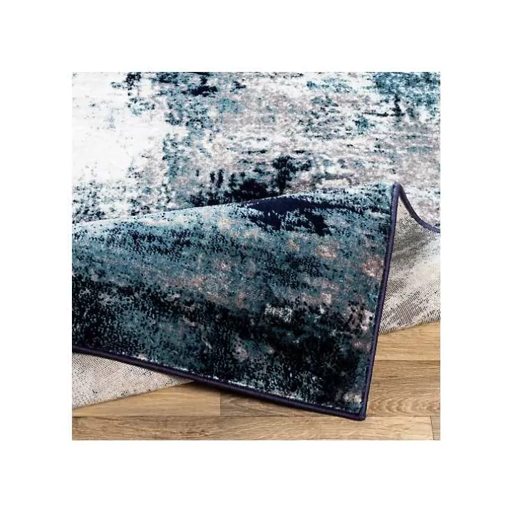 Sale Blue Harper Abstract Area Rug, 5x7 Area Rugs