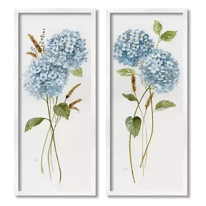 Clearance Blue Hydrangea Giclee Canvas Art Prints, Set of 2 Canvas Art