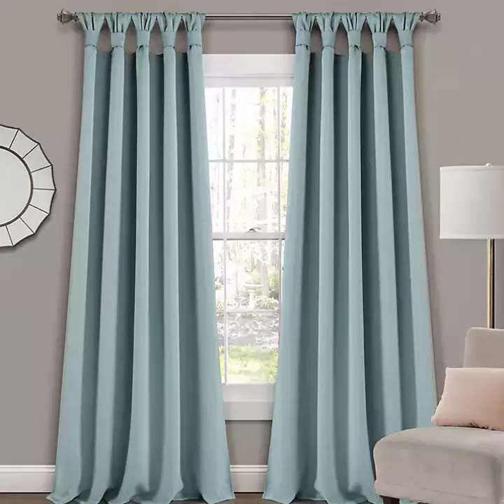 Cheap Knotted Curtain Panel Set, 84 in. Curtains & Drapes