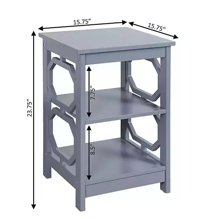 Store Octagon 2-Shelf Accent Table Accent & End Tables
