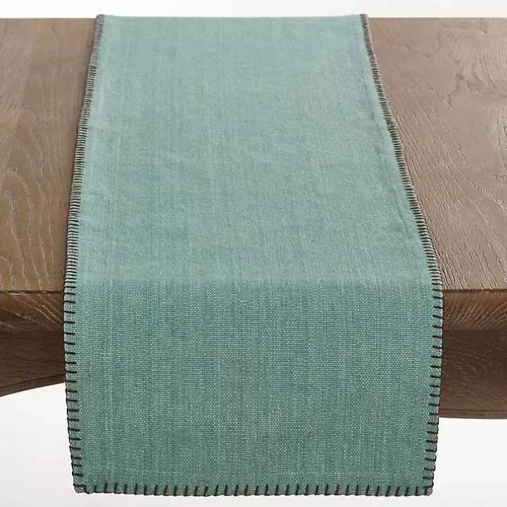 Online Overcast Stitch Cotton Table Runner Table Linens