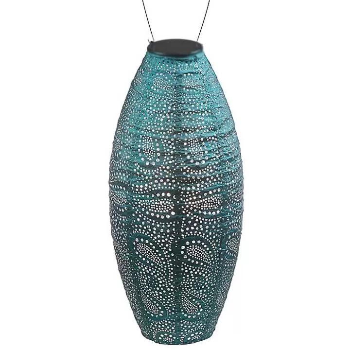 Best Paisley Oblong Hanging LED Outdoor Lantern Outdoor Lighting