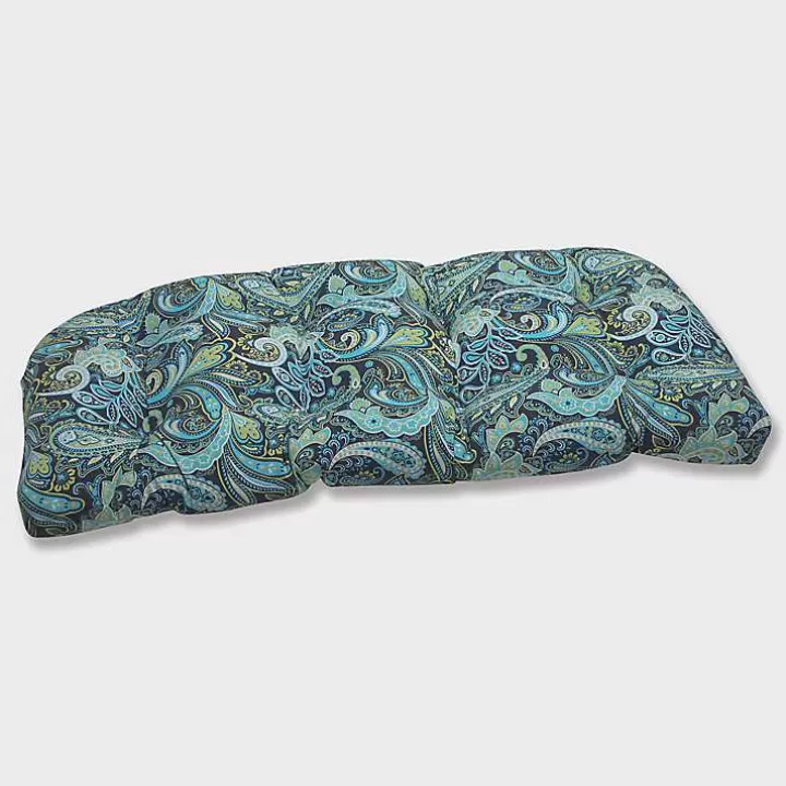 Best Sale Paisley Outdoor Settee Cushion Outdoor Cushions & Pillows