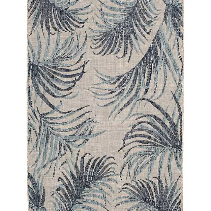 Clearance Palm Fronds Lava Indoor/Outdoor Area Rug, 5x7 Outdoor Rugs