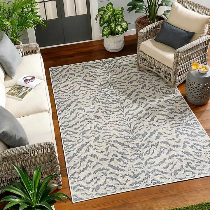 Cheap Blue Ravello Outdoor Rug, 6x9 Outdoor Rugs