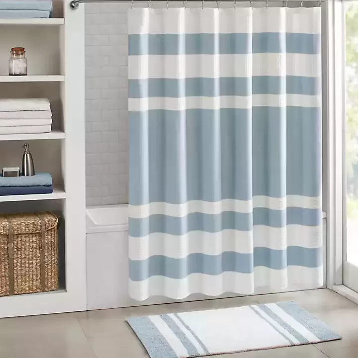 Best Stripe Waffle Weave Shower Curtain Shower Curtains