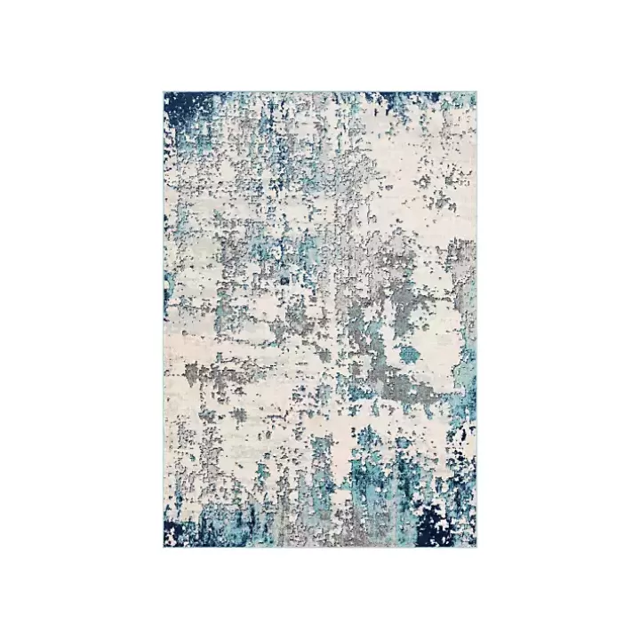 Online Blue Sutton Contemporary Area Rug, 5x7 Area Rugs