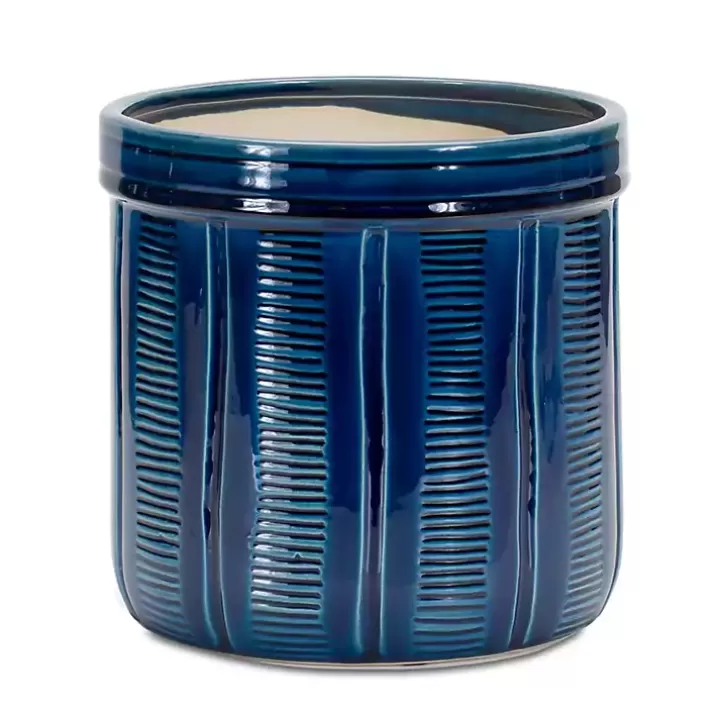 Store Terracotta Abstract Decorative Pots, Set of 3 Planters