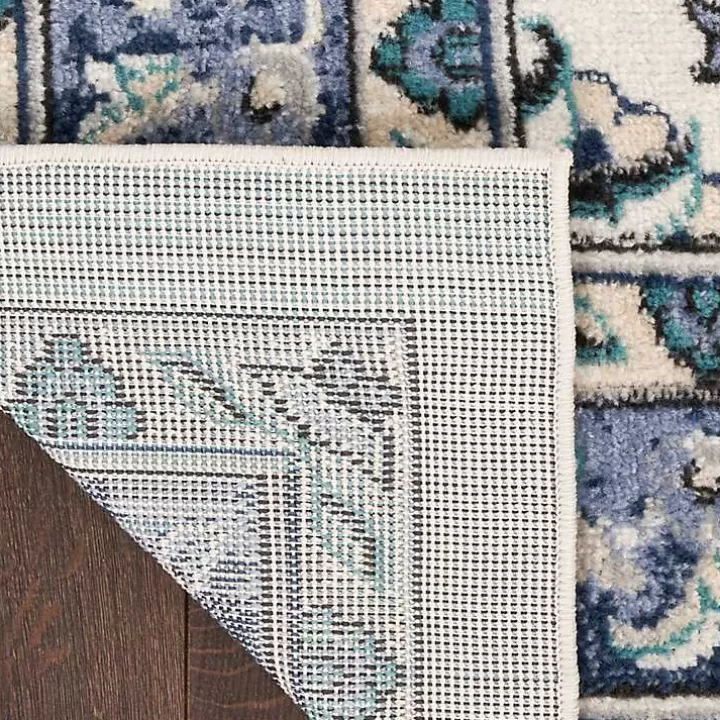 Online Blue Vintage Medallion Indoor/Outdoor Rug, 8x10 Outdoor Rugs