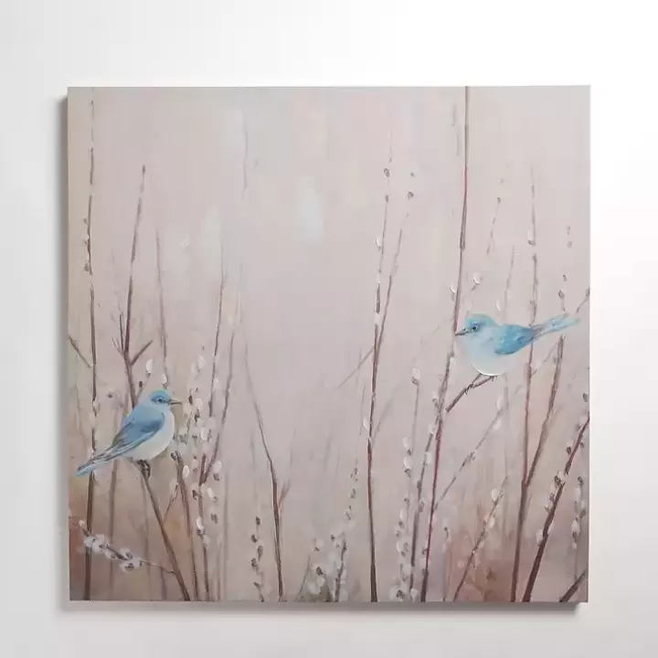 Online Bluebirds on Willow Canvas Art Print Canvas Art