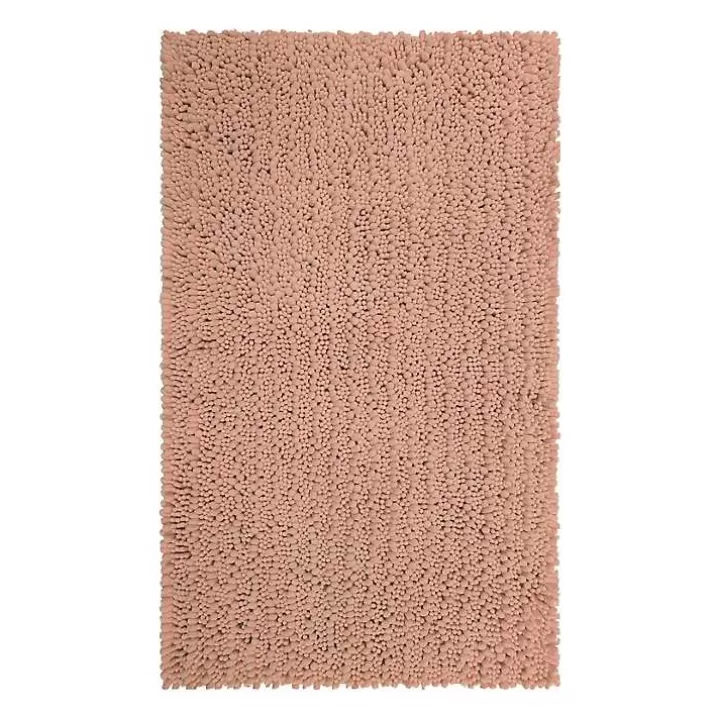 Sale Blush Chenille Bath Mat, 60 in. Bathroom Rugs