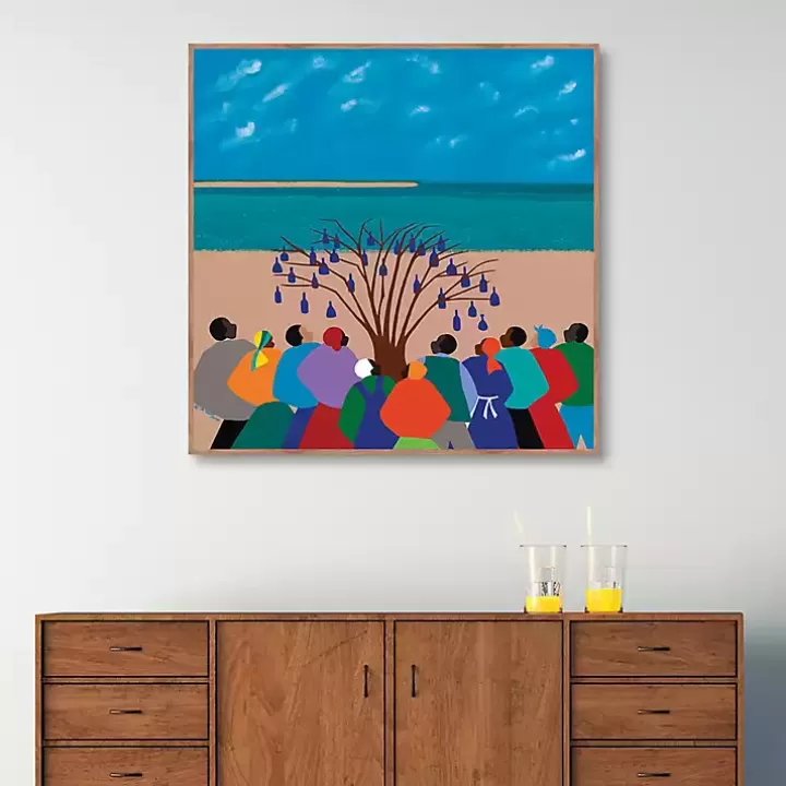 Best Sale Bottle Tree Gullah Islands Framed Canvas Art Print Framed Art