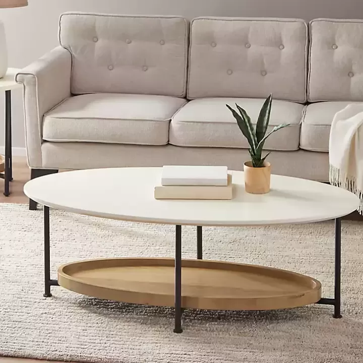 Outlet Bowie Wood and Metal Coffee Table Coffee Tables