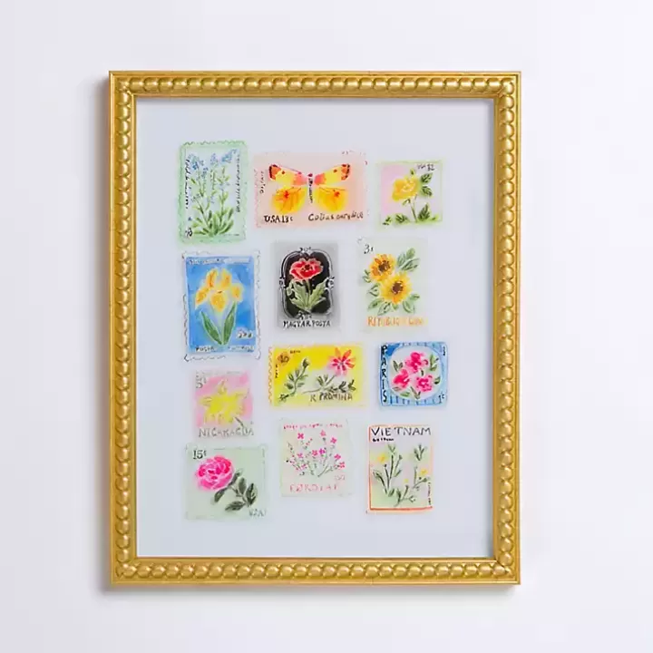 Clearance Brackeen Postage Stamps Framed Art Print Framed Art
