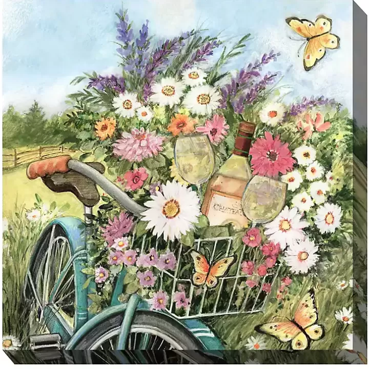 Outlet Brandy's Bike Outdoor Canvas Art Outdoor Wall Decor