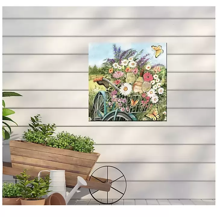 Outlet Brandy's Bike Outdoor Canvas Art Outdoor Wall Decor