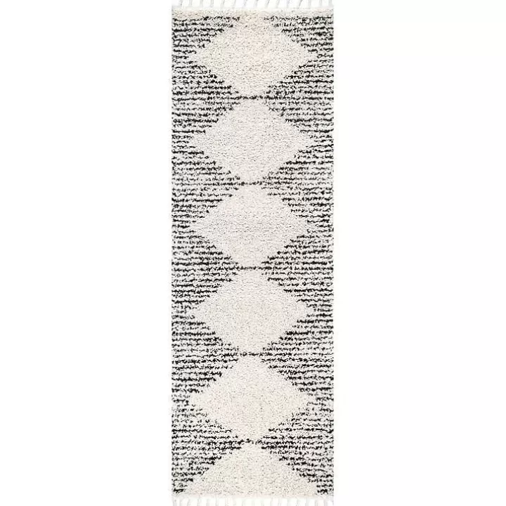 Flash Sale Bria Moroccan Diamond Tassel Runner Accent Rugs