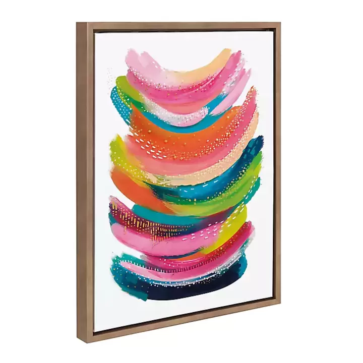 Online Bright Abstract Framed Canvas Art Print Canvas Art