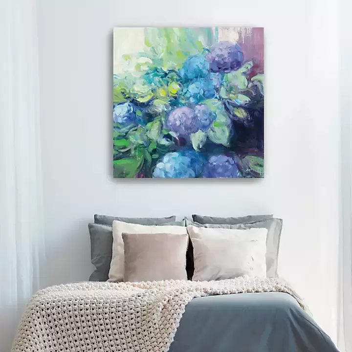 Cheap Bright Blooming Hydrangea Canvas Wall Art Canvas Art