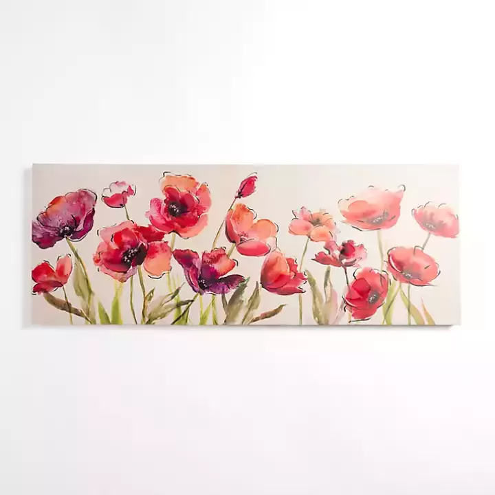 Online Bright Red Poppies Canvas Art Print Canvas Art