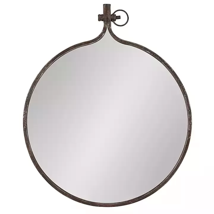 Shop Bronze Metal Yitro Wall Mirror Decorative Mirrors