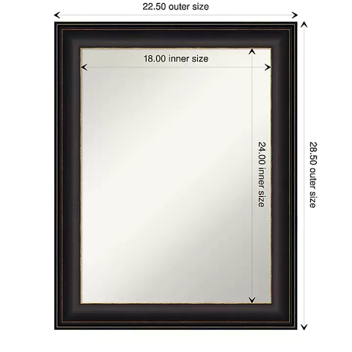Clearance Bronze Trio Oil Rubbed Decorative Framed Mirror Framed Mirrors