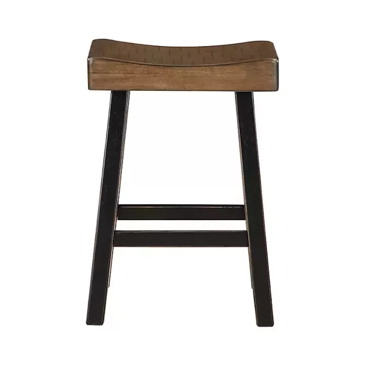 Flash Sale Brown & Wood Counter Stools, Set of 2 Bar Stools & Counter Height Stools