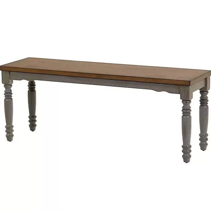 New and Gray Wooden Dining Bench Dining Chairs